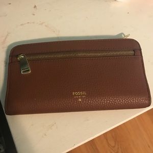 Brown fossil wallet